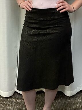 Classic Black A-Line Skirt by